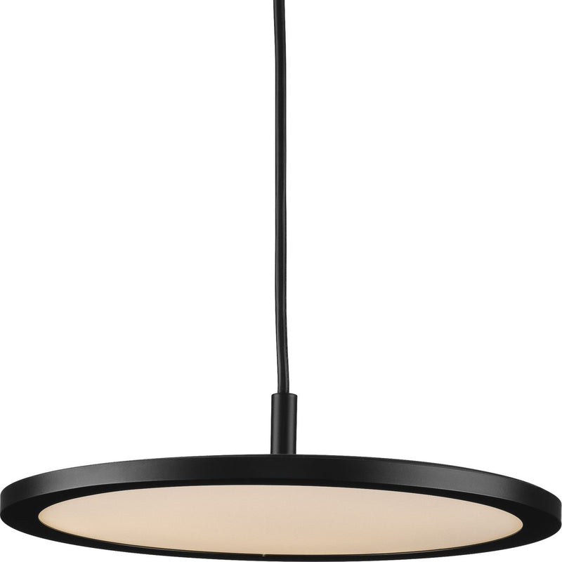 Progress P500366-31M-30 Everlume LED Collection  Modern Matte Black Pendant Main Image.jpg