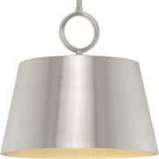 Progress P500367-009 Parkhurst Collection One-Light New Traditional Brushed Nickel Metal Pendant Light Main Image.jpg