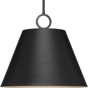 Progress P500368-31M Parkhurst Collection Three-Light New Traditional Matte Black Metal Pendant Light Main Image.jpg
