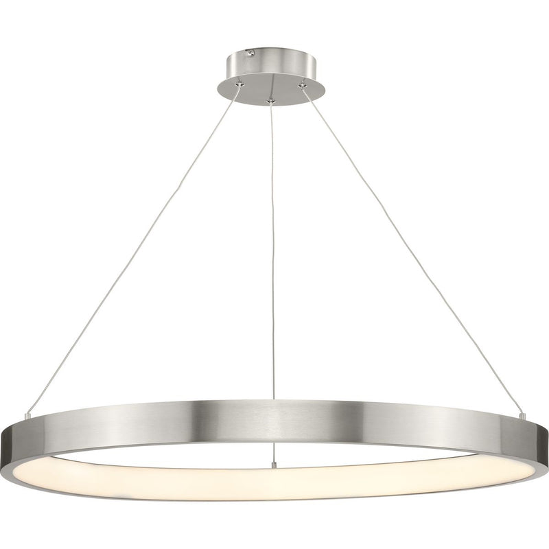 Progress P500370-009-30 Inverse LED Collection  Modern Brushed Nickel Pendant Main Image.jpg