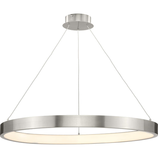 Progress P500370-009-30 Inverse LED Collection  Modern Brushed Nickel Pendant Main Image.jpg