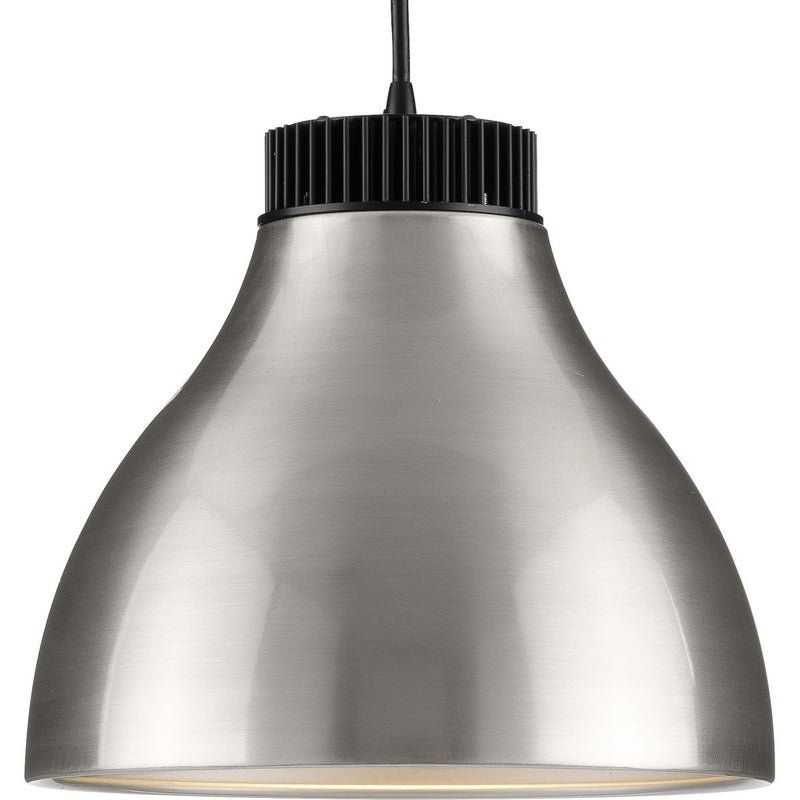 Progress P500372-009-30 Radian LED Collection Modern Brushed Nickel Metal Pendant Main Image.jpg