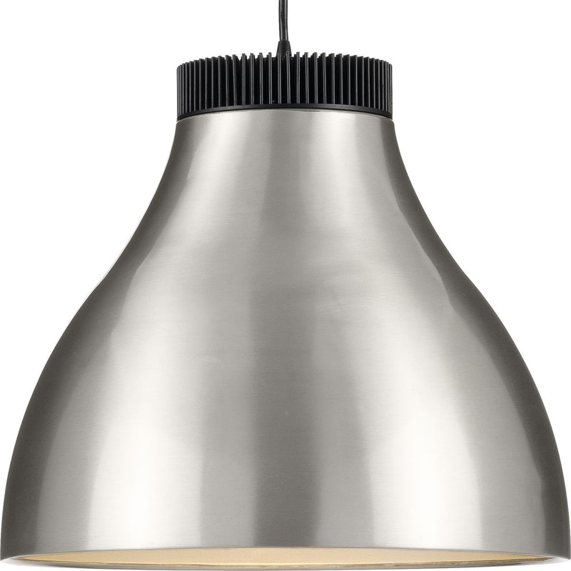 Progress P500373-009-30 Radian LED Collection  Modern Brushed Nickel Metal Pendant Main Image.jpg