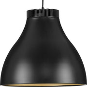 Progress P500373-31M-30 Radian LED Collection  Modern Matte Black Metal Pendant Main Image.jpg