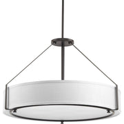 Progress P5021-20 Ratio Collection Six-Light Antique Bronze Fabric Shade Coastal Mini-Pendant Light Main Image.jpg
