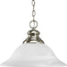 Progress P5090-09 Bedford Collection One-Light Brushed Nickel Etched Alabaster Glass Traditional Pendant Light Main Image.jpg