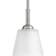 Progress P5092-09 Arden Collection One-Light Brushed Nickel Etched Glass Farmhouse Mini-Pendant Light Main Image.jpg