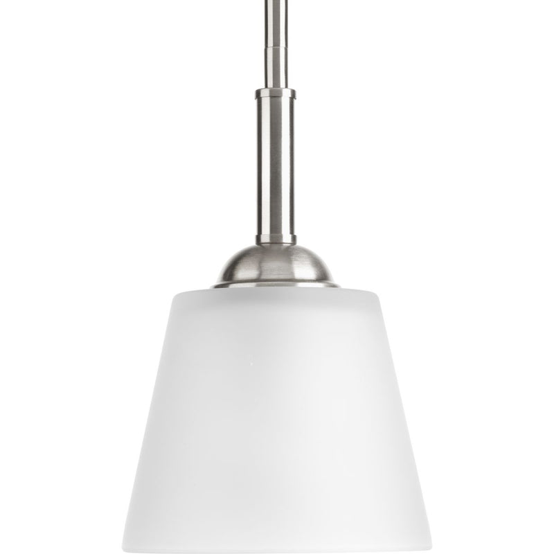 Progress P5092-09 Arden Collection One-Light Brushed Nickel Etched Glass Farmhouse Mini-Pendant Light Main Image.jpg