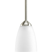 Progress P5113-09 Gather Collection One-Light Brushed Nickel Etched Glass Traditional Mini-Pendant Light Main Image.jpg