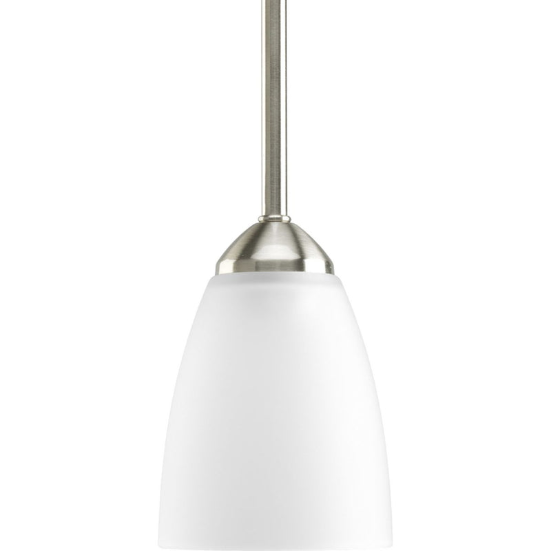 Progress P5113-09 Gather Collection One-Light Brushed Nickel Etched Glass Traditional Mini-Pendant Light Main Image.jpg