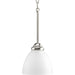 Progress P5131-09 Heart Collection One-Light Brushed Nickel Etched Glass Traditional Mini-Pendant Light Main Image.jpg