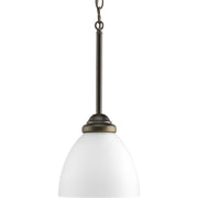 Progress P5131-20 Heart Collection One-Light Antique Bronze Etched Glass Traditional Mini-Pendant Light Main Image.jpg