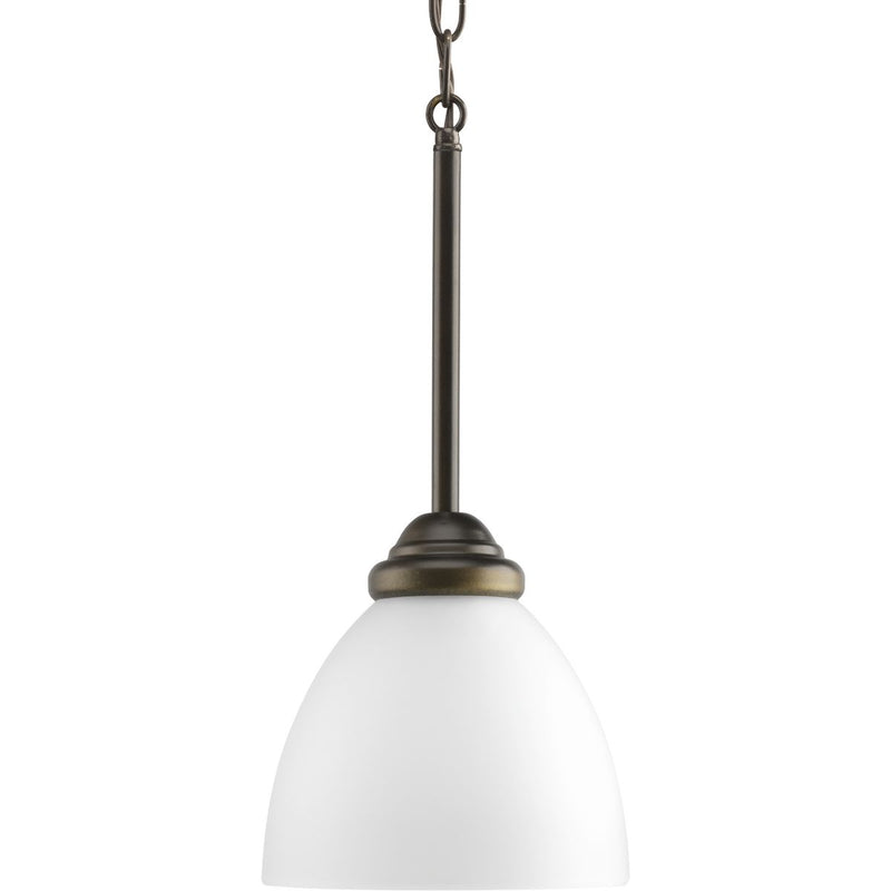 Progress P5131-20 Heart Collection One-Light Antique Bronze Etched Glass Traditional Mini-Pendant Light Main Image.jpg