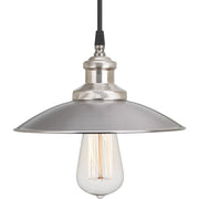 Progress P5161-81 Archives Collection One-Light Antique Nickel PMS Matte Cool Grey #9 Shade Farmhouse Mini-Pendant Light Main Image.jpg