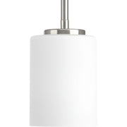 Progress P5170-09 Replay Collection One-Light Brushed Nickel Etched White Glass Modern Mini-Pendant Light Main Image.jpg