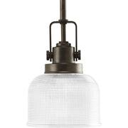 Progress P5173-74 Archie Collection One-Light Venetian Bronze Double Prismatic Glass Coastal Mini-Pendant Light Main Image.jpg