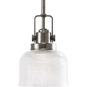 Progress P5173-81 Archie Collection One-Light Antique Nickel Double Prismatic Glass Coastal Mini-Pendant Light Main Image.jpg