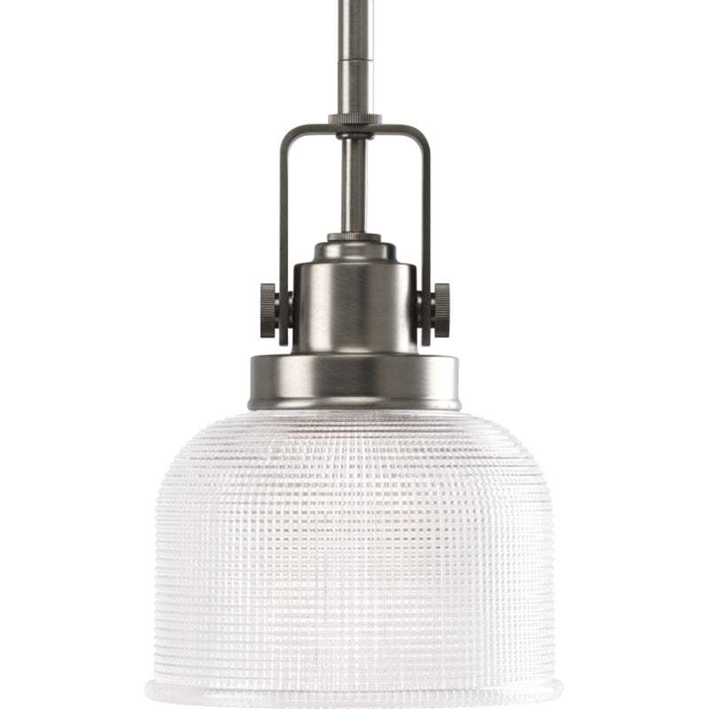 Progress P5173-81 Archie Collection One-Light Antique Nickel Double Prismatic Glass Coastal Mini-Pendant Light Main Image.jpg