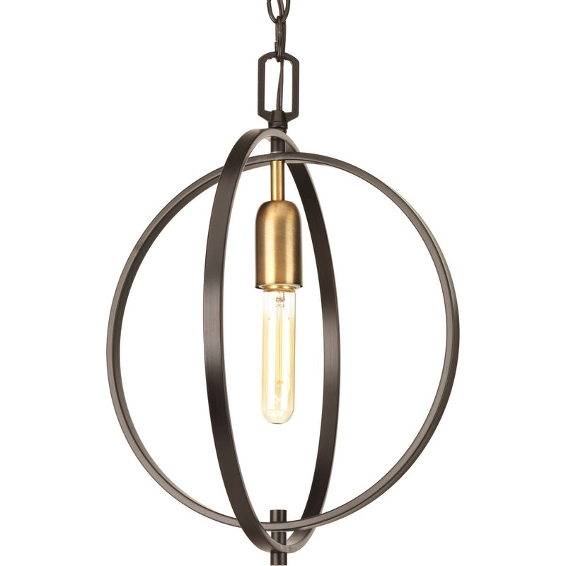 Progress P5180-20 Swing Collection One-Light Antique Bronze Global Mini-Pendant Light Main Image.jpg