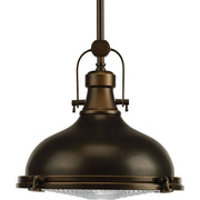 Progress P5188-10830K9 Fresnel Lens LED Collection Oil Rubbed Bronze Clear Fresnel Glass Coastal Pendant Light Main Image.jpg