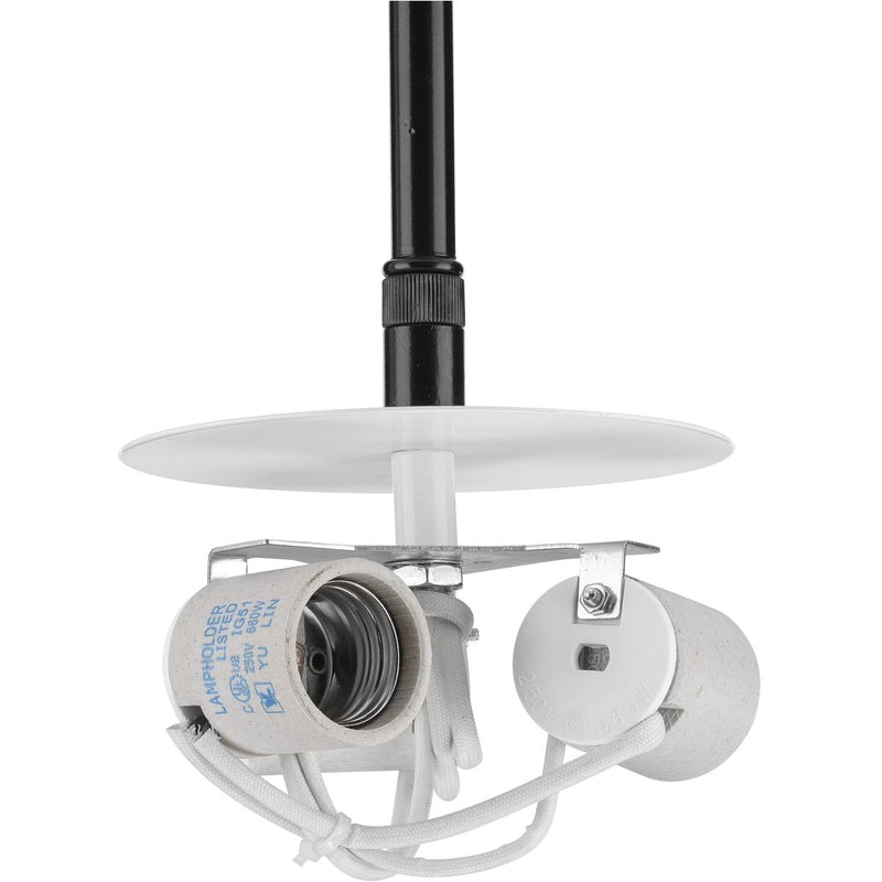Progress P5199-31 Markor Collection Three-Light Matte Black Pendant Stem Kit Main Image.jpg