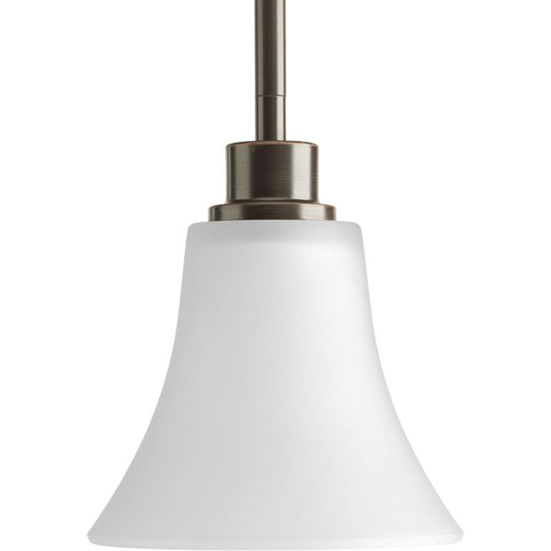 Progress P5270-20W Joy Collection One-Light Antique Bronze Etched White Glass Traditional Mini-Pendant Light Main Image.jpg