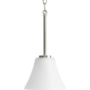 Progress P5300-09 Bravo Collection One-Light Brushed Nickel Etched Glass Modern Mini-Pendant Light Main Image.jpg