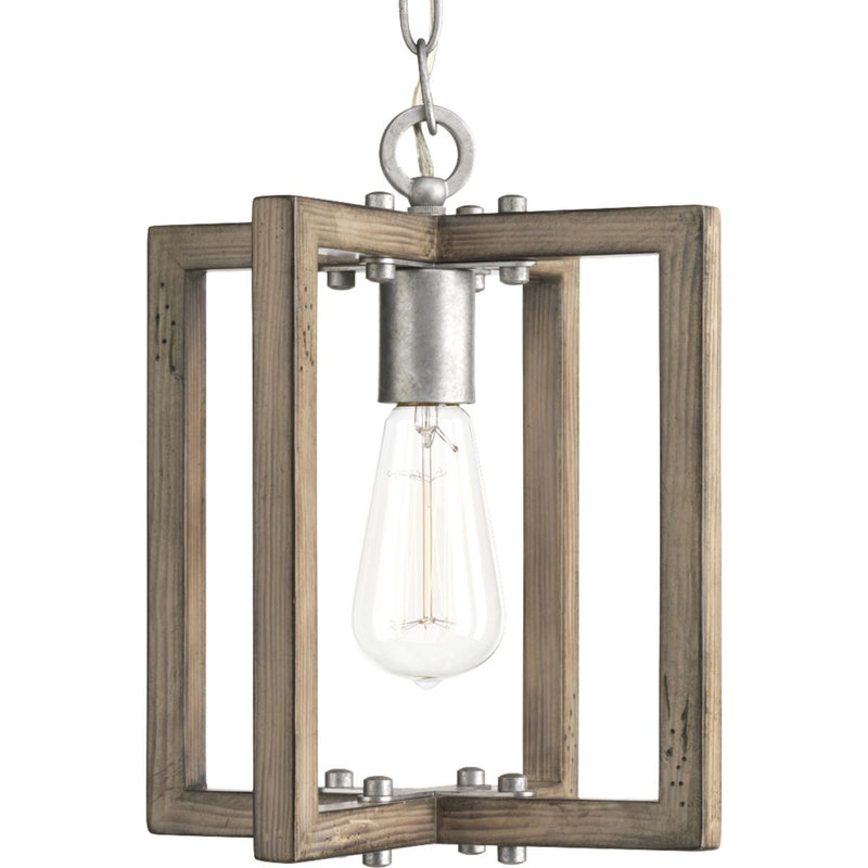 Progress P5317-141 Turnbury Collection One-Light Galvanized Finish Coastal Mini-Pendant Light Main Image.jpg