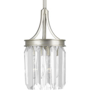 Progress P5320-134 Glimmer Collection One-Light Silver Ridge Clear Glass Luxe Mini-Pendant Light Main Image.jpg