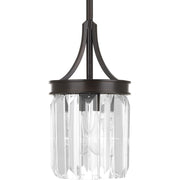 Progress P5320-20 Glimmer Collection One-Light Antique Bronze Clear Glass Luxe Pendant Light Main Image.jpg