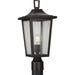 Progress P540093-020 Padgett Collection One-Light Transitional Antique Bronze Clear Seeded Glass Outdoor Post Light Main Image.jpg