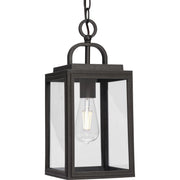 Progress P550064-020 Grandbury Collection One-Light Transitional Antique Bronze Clear Glass Outdoor Hanging Light Main Image.jpg