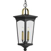 Progress P550067-031 Chatsworth Collection Black Two-Light Hanging Lantern Main Image.jpg