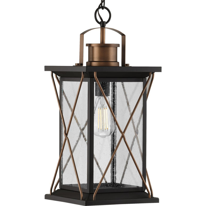 Progress P550068-020 Barlowe Collection Antique Bronze One-Light Hanging Lantern Main Image.jpg