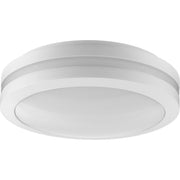 Progress P550112-028-30 Hard Nox Collection White 12" Die Cast Round Flush Mount Light Main Image.jpg
