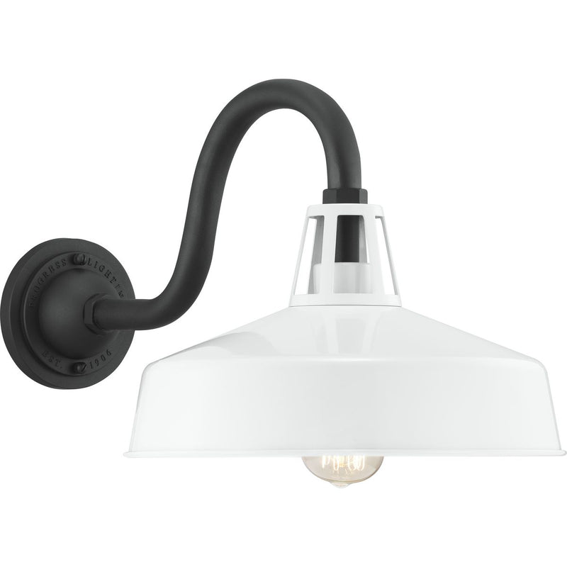 Progress P560091-030 Cedar Springs Collection White One-Light Extra Large Wall Lantern Main Image.jpg