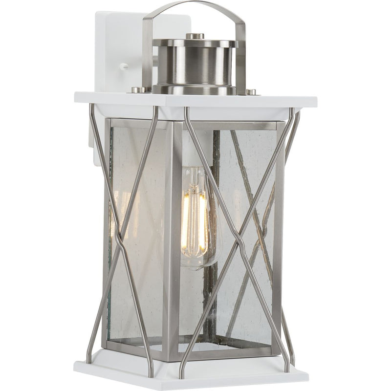 Progress P560157-135 Barlowe Collection Stainless Steel One-Light Medium Wall Lantern Main Image.jpg