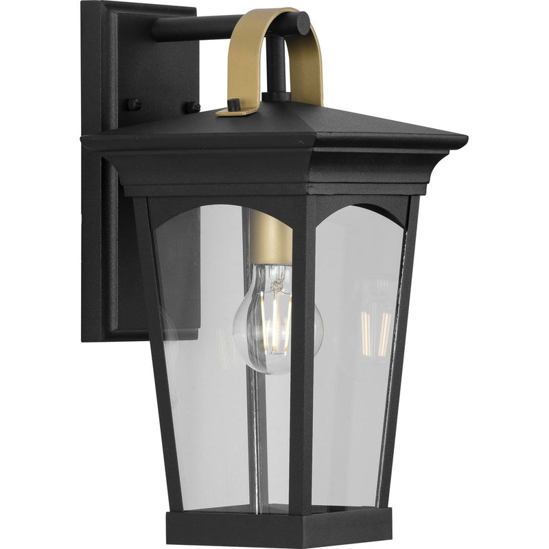 Progress P560182-031 Chatsworth Collection Black One-Light Small Wall Lantern Main Image.jpg