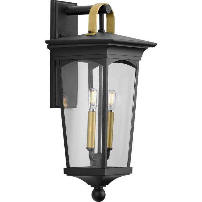 Progress P560183-031 Chatsworth Collection Black Two-Light Medium Wall Lantern Main Image.jpg