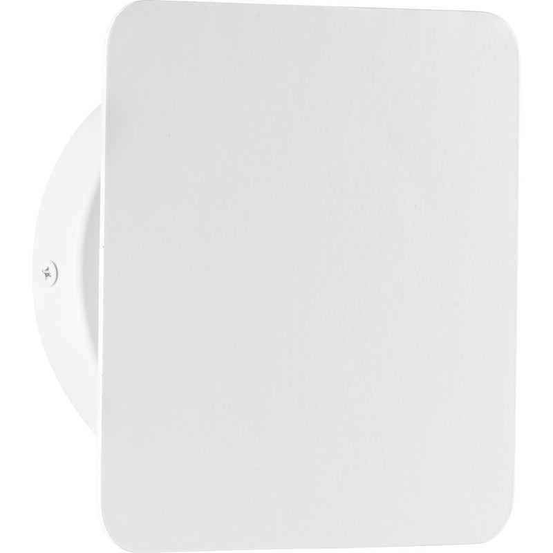 Progress P560259-028-30 Z-2025 LED Collection One-Light Satin White Modern Style Indoor/Outdoor Wall Light Main Image.jpg