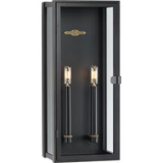 Progress P560269-108 Stature Collection Two-Light Oil Rubbed Bronze and Clear Glass Transitional Style Large Outdoor Wall Lantern Main Image.jpg