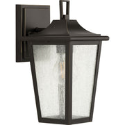 Progress P560307-020 Padgett Collection One-Light Transitional Antique Bronze Clear Seeded Glass Outdoor Wall Lantern Main Image.jpg