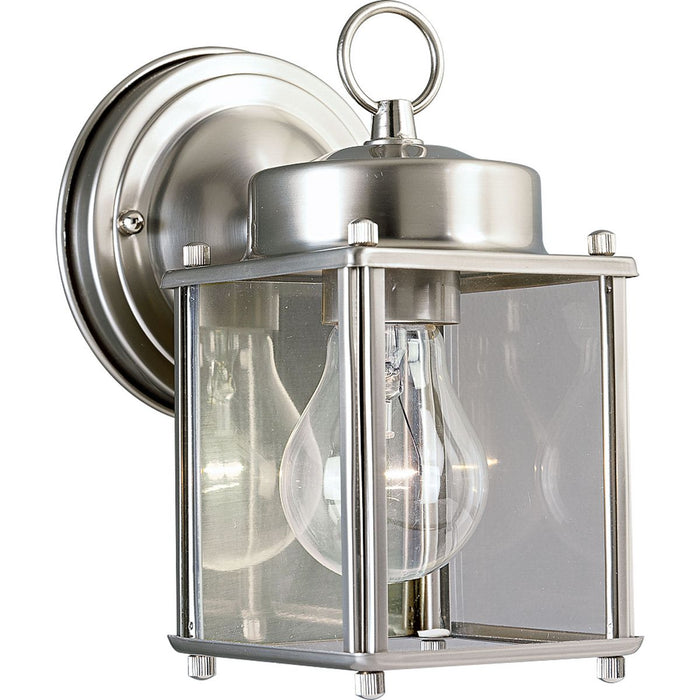 Progress P5607-09 Flat Glass Lantern One-Light Wall Lantern Main Image.jpg