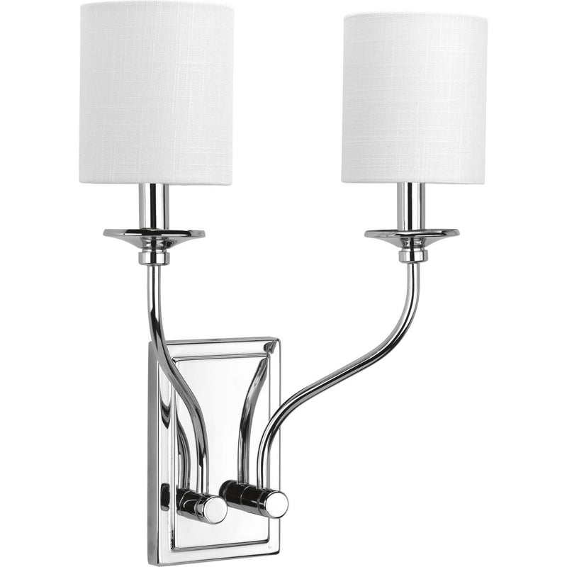 Progress P710019-015 Bonita Collection Polished Chrome Two-Light Wall Sconce Main Image.jpg
