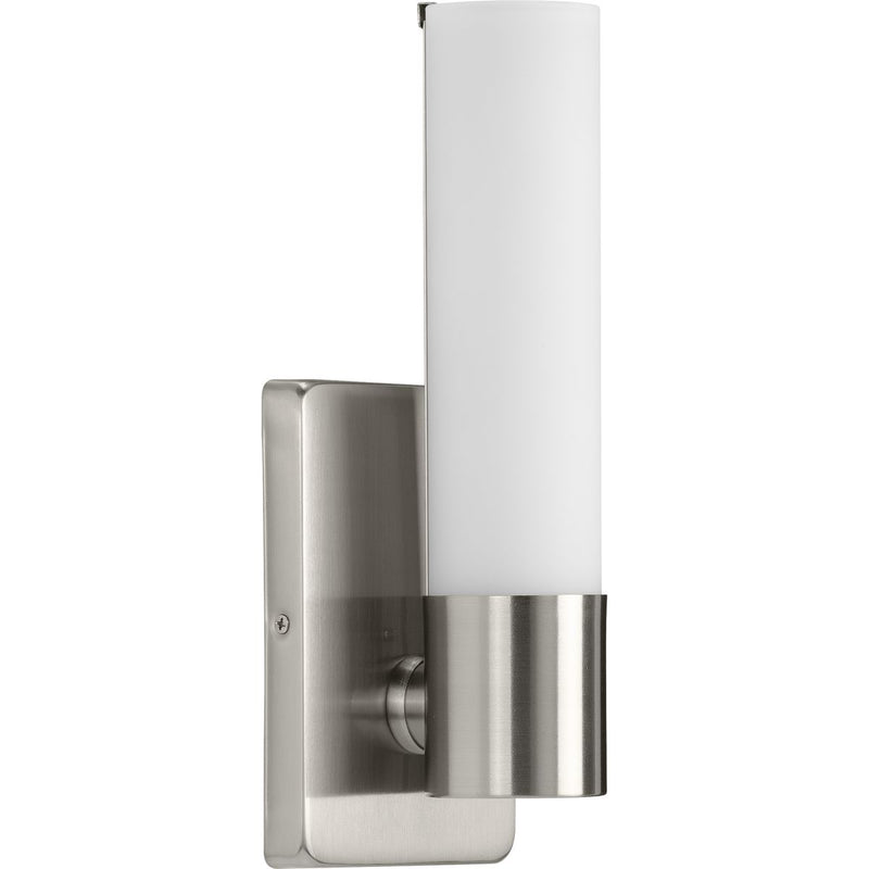 Progress P710047-009-30 Blanco LED Collection Brushed Nickel One-Light LED Wall Bracket Main Image.jpg