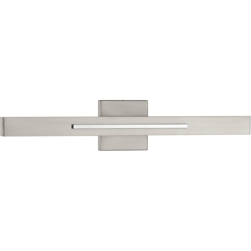 Progress P710052-009-30 Planck LED Collection Two-Light LED Wall Sconce, Brushed Nickel Finish Main Image.jpg