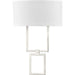 Progress P710054-009-30 LED Shaded Sconce Collection Brushed Nickel One-Light Square Wall Sconce Main Image.jpg