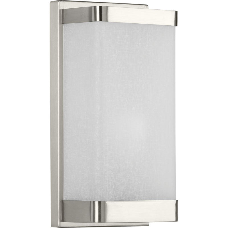 Progress P710072-009 One-Light Linen Glass Wall Sconce Main Image.jpg