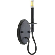 Progress P710074-031 Durrell Collection One-Light Black Wall Bracket Main Image.jpg