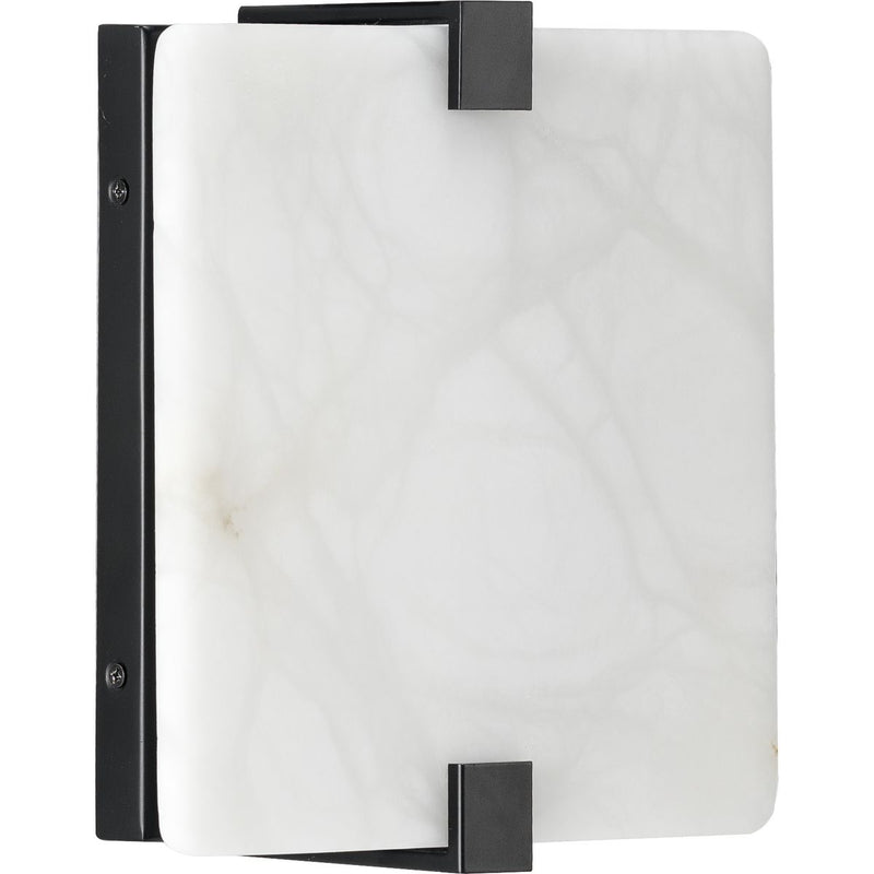 Progress P710081-031-30 LED Alabaster Stone  Black ADA Wall Sconce Main Image.jpg
